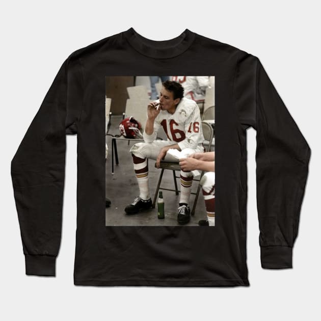 Len Dawson Soda & Smoke Long Sleeve T-Shirt by erd's